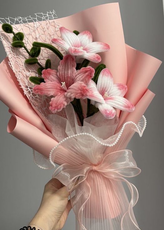 PINK AND WHITE LILIES