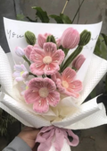 PINK POPPY FLOWERS BOUQUET