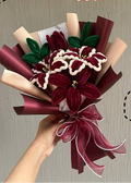 MAROON LILIES BOUQUET