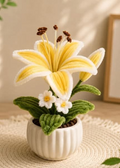 YELLOW LILIES POT